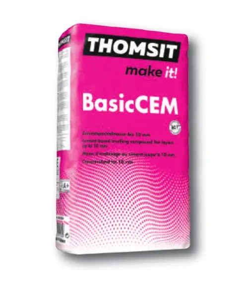 Thomsit PCI BasicCEM Zementspachtelmasse zum Ausgleichen im Wohnbereich 25kg