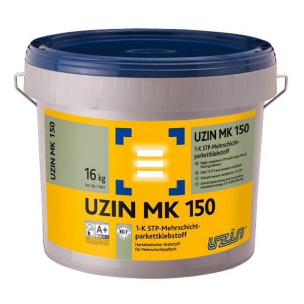 UZIN MK 150 Hartelastischer Klebstoff für Mehrschichtparkett auf Bauchemie.de