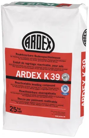 ARDEX K 39 Reaktivierbare Bodenspachtelmasse 25kg